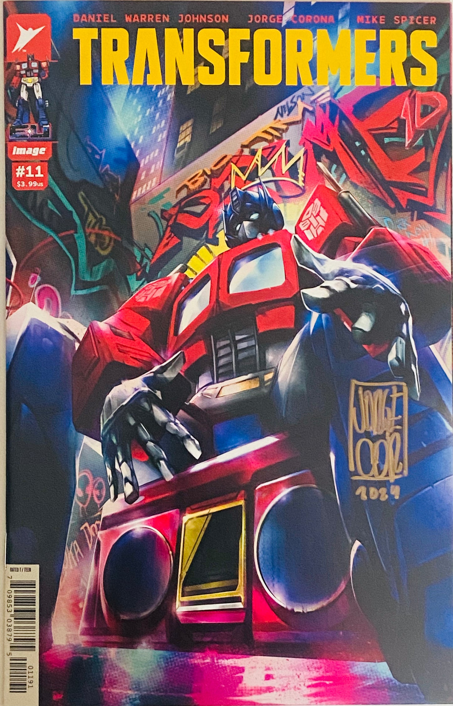 TRANSFORMERS 11 HIP HOP VARIANT-SIGNED BY JORGE CORONA