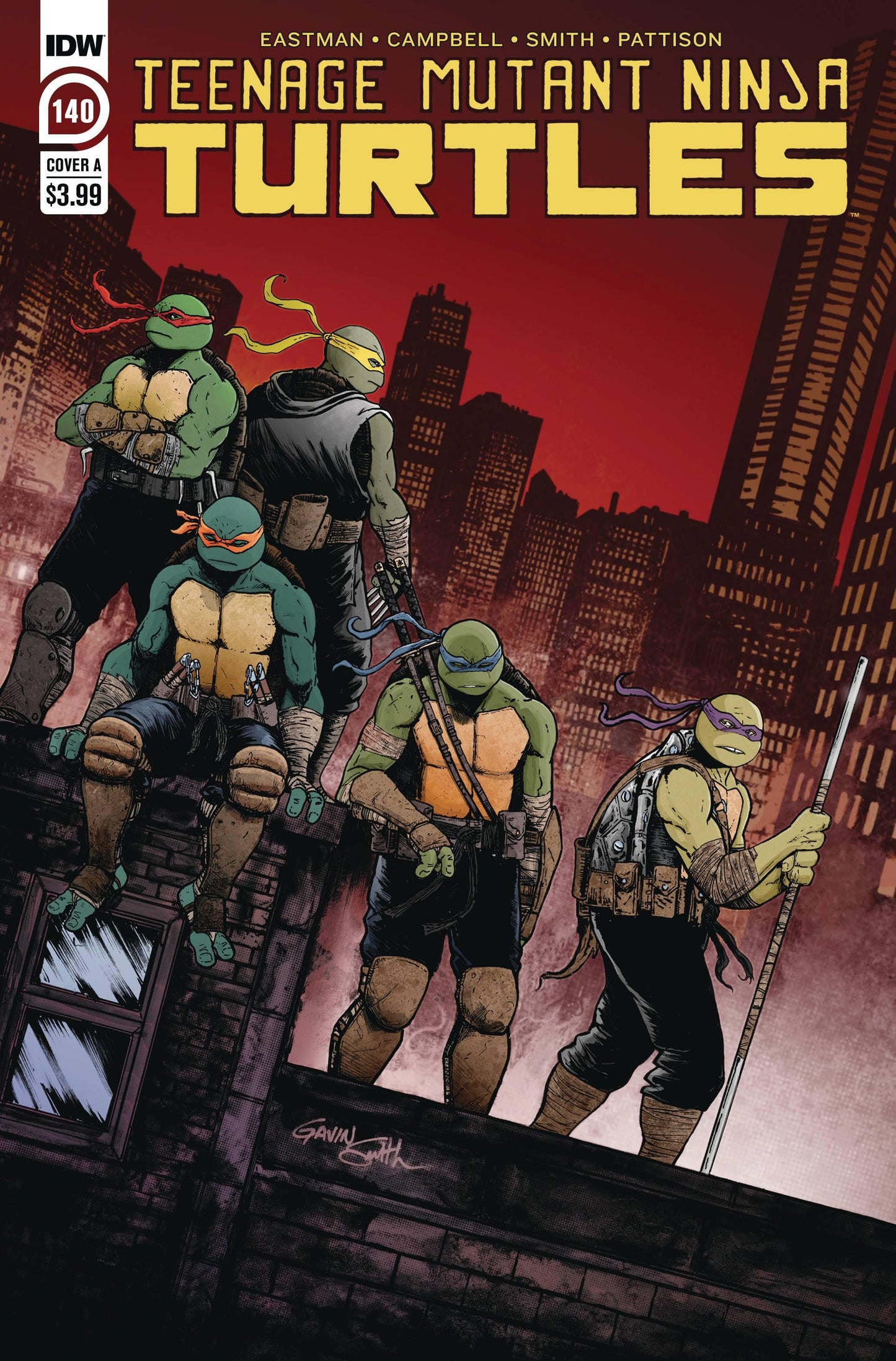 TMNT ONGOING #140 CVR A GAVIN SMITH - HolyGrail Comix