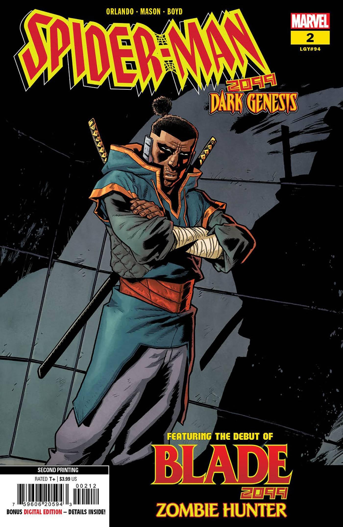 SPIDER-MAN 2099 DARK GENESIS #2 2ND PTG MASON VAR - HolyGrail Comix