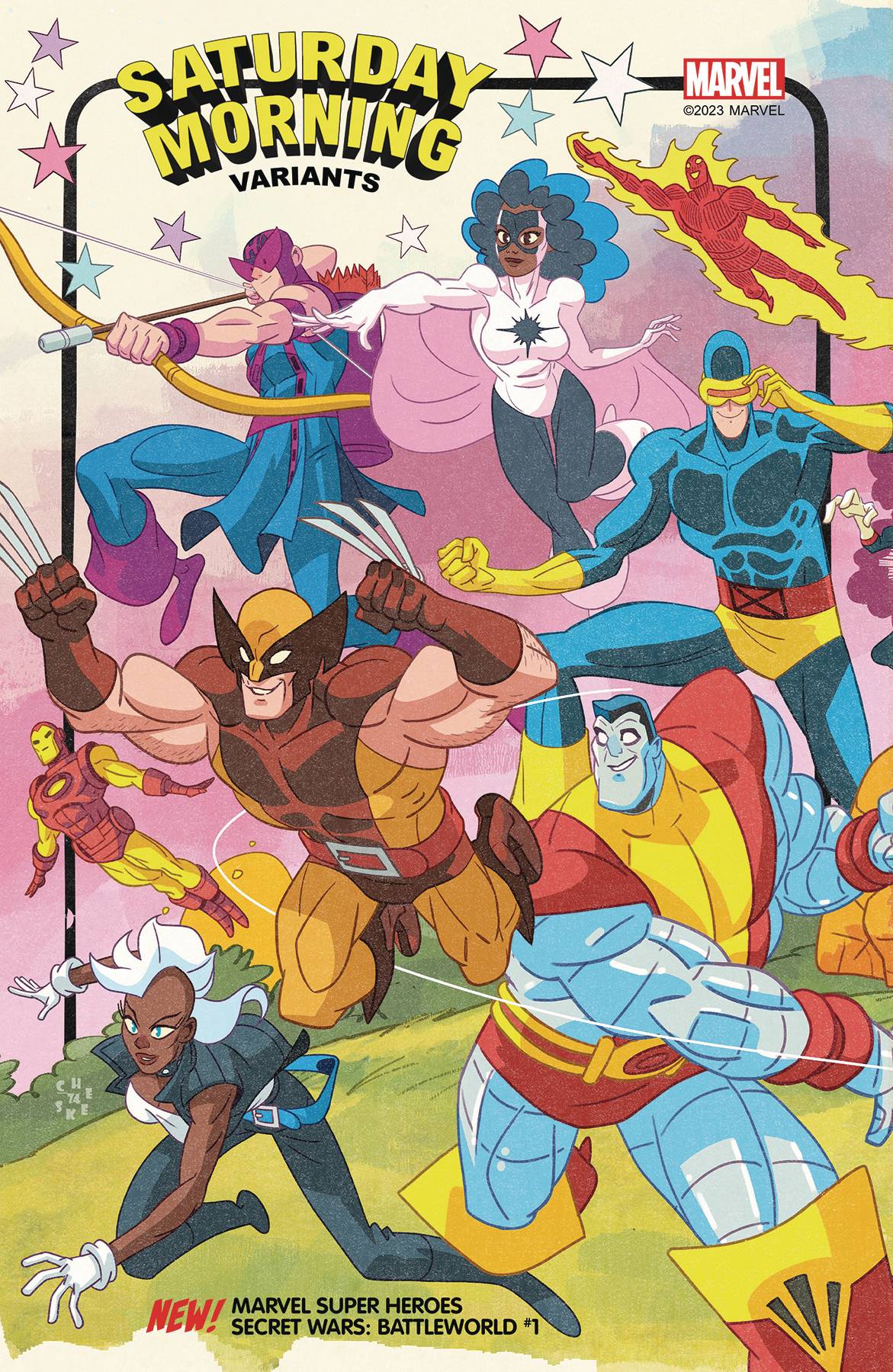 MSH SECRET WARS BATTLEWORLD #1 GALLOWAY SATURDAY MORNING VAR