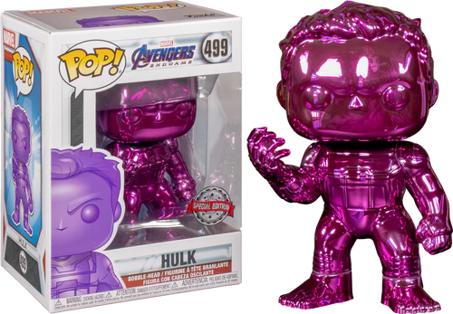Avengers 4: Endgame - Hulk with Nano Gauntlet Purple Chrome 499 - HolyGrail Comix