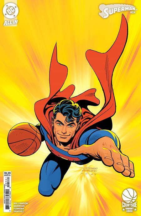 SUPERMAN #24 CVR E LEONARDO ROMERO COURTSIDE CARD STOCK VAR