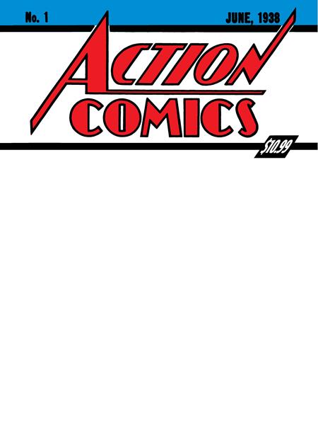 SUPERMAN DAY 2025 - ACTION COMICS #1 GOLDEN AGE SIZED FACSIMILE EDITION CVR D BLANK VAR