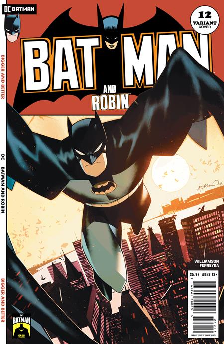 BATMAN AND ROBIN #12 CVR D SIMONE DI MEO BATMAN 85TH ANNIVERSARY CARD STOCK VAR