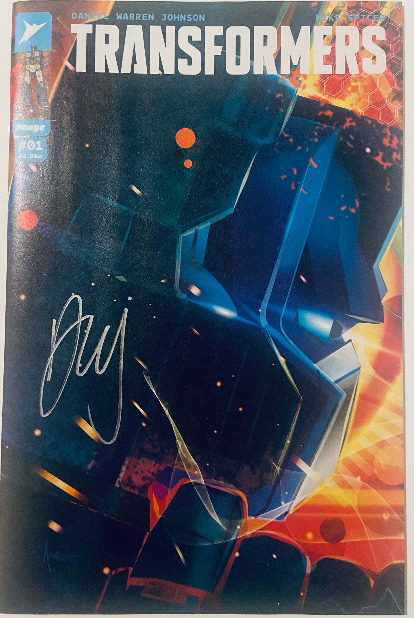 TRANSFORMERS # 1 1:10 INCV- Signed by Daniel Warren Johnson