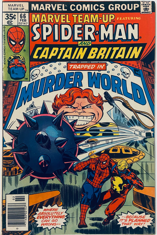 Marvel Team-Up #66-2nd Appearance of Captain Britain