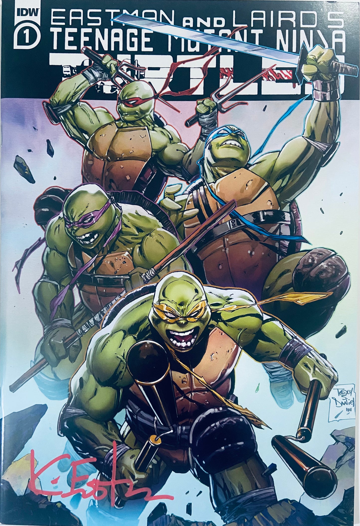 Teenage Mutant Ninja Turtles # 1-Signed by Kevin Eastman