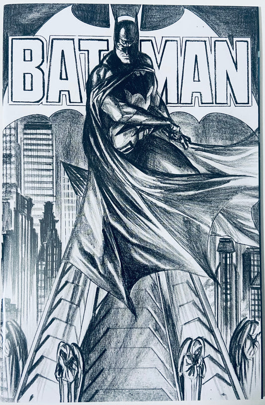 Batman #125 Alex Ross SDCC 2022 Exclusive B&W Sketch Variant