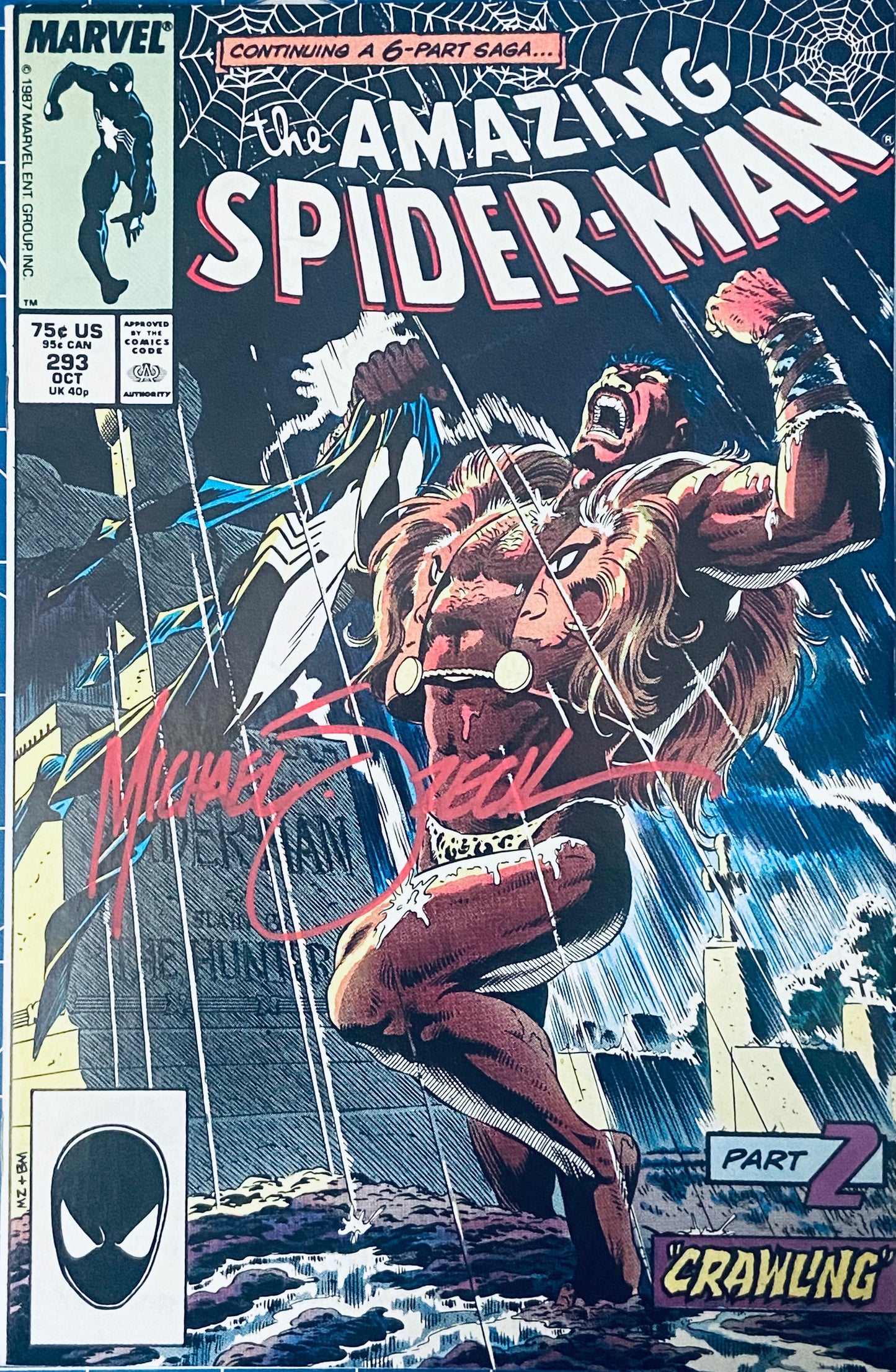 Amazing Spider-Man 293-Signed by Mike Zeck