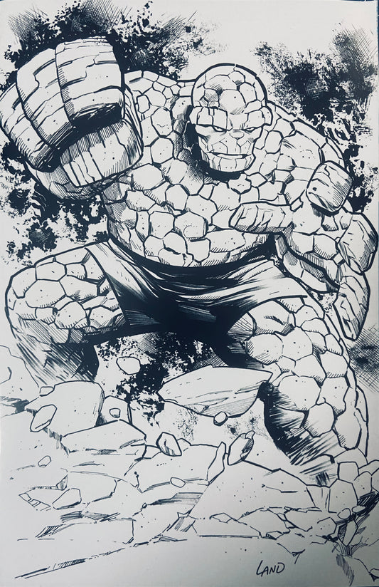 FANTASTIC FOUR #7  Greg Land B&W Virgin 1:150