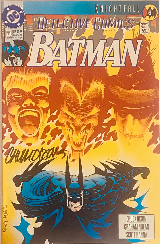 DECTECTIVE COMICS 661-SIGNED BY CHUCK DIXON