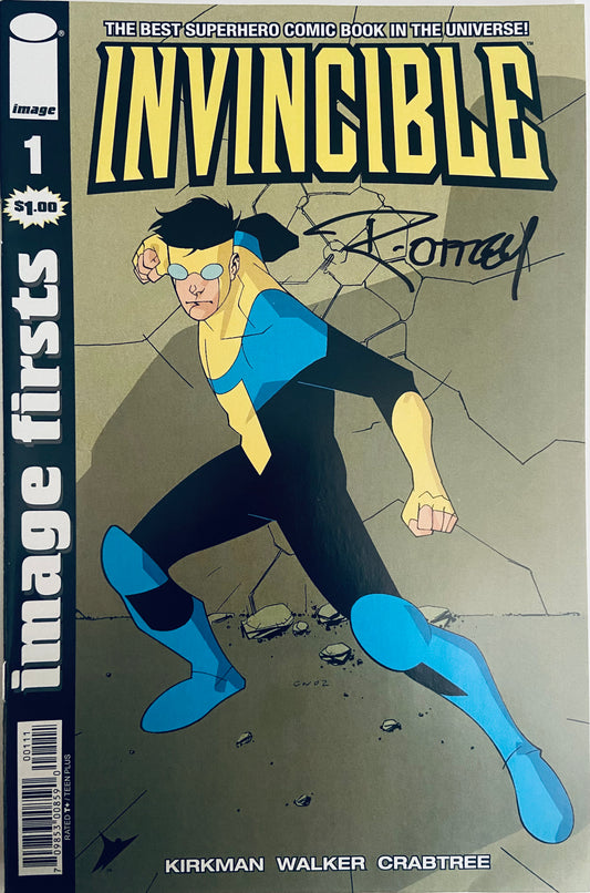 IMAGE FIRSTS INVINCIBLE #1 IMAGE FIRST SIGNED BY RYAN OTTLEY W/COA