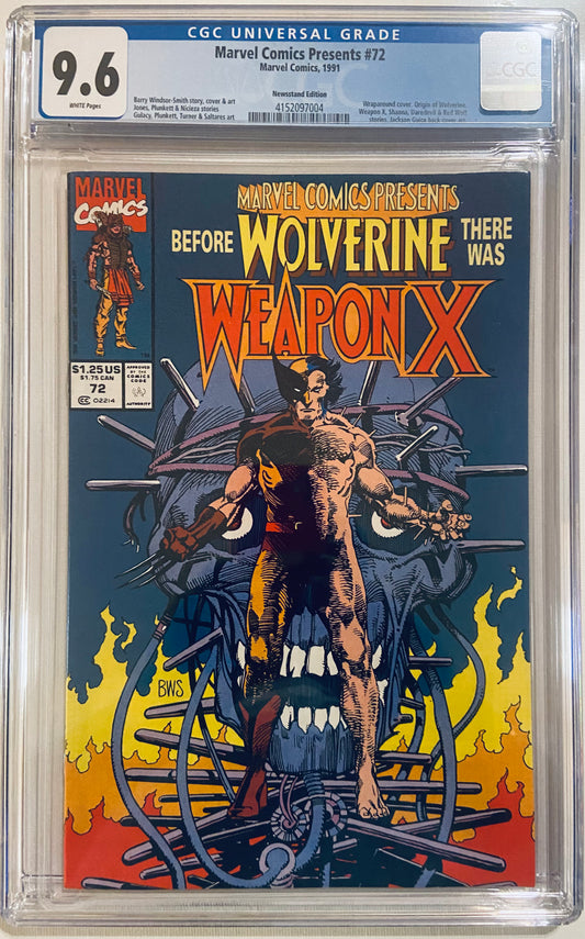 Marvel Comics Presents: Wolverine-Weapon X #72, CGC 9.6