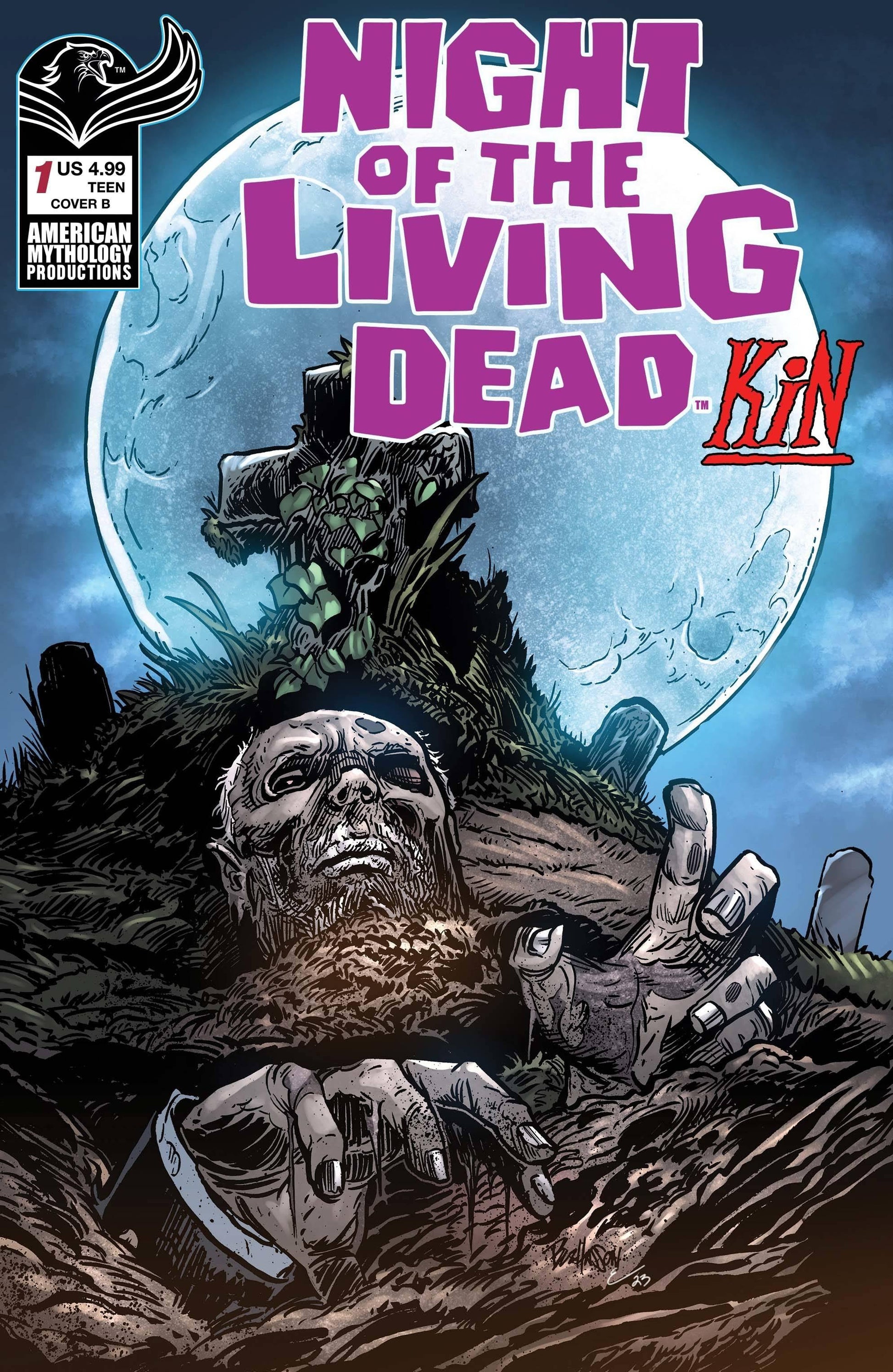 NIGHT OF THE LIVING DEAD KIN #1 CVR B HASSON OUT OF GRAVE - HolyGrail Comix
