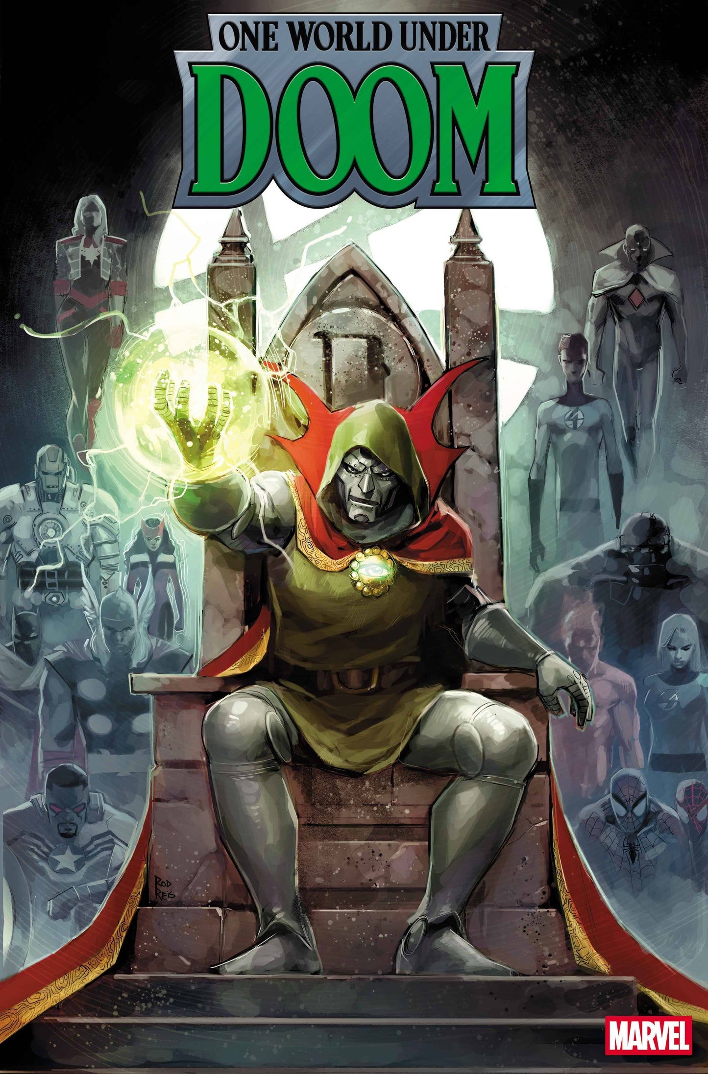 ONE WORLD UNDER DOOM #1  ROD REIS VAR