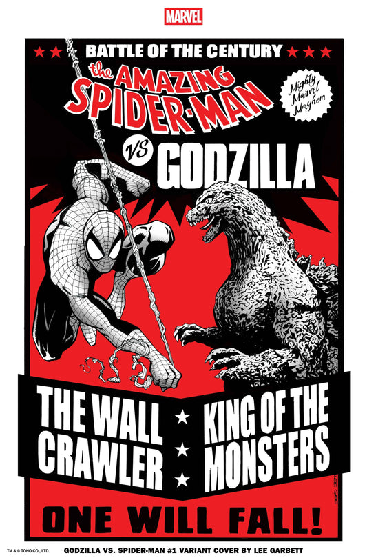 GODZILLA VS SPIDER-MAN #1 LEE GARBETT VERSUS VAR