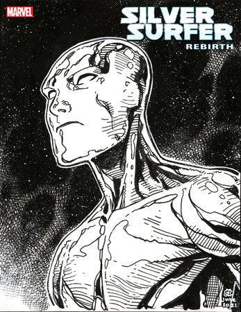 SILVER SURFER REBIRTH 1 CHEUNG HEADSHOT SKETCH VARIANT - HolyGrail Comix