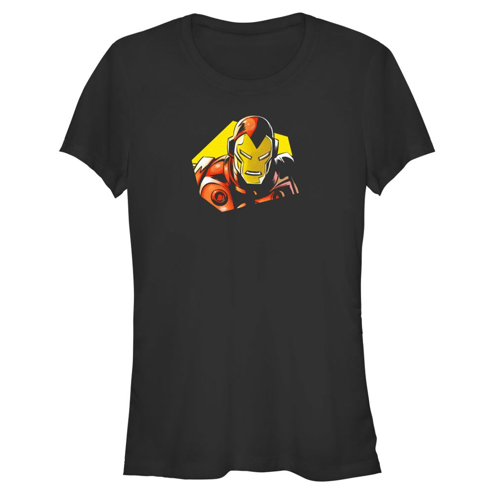 Junior's Marvel Avengers Classic Ironman CloseUp T-Shirt